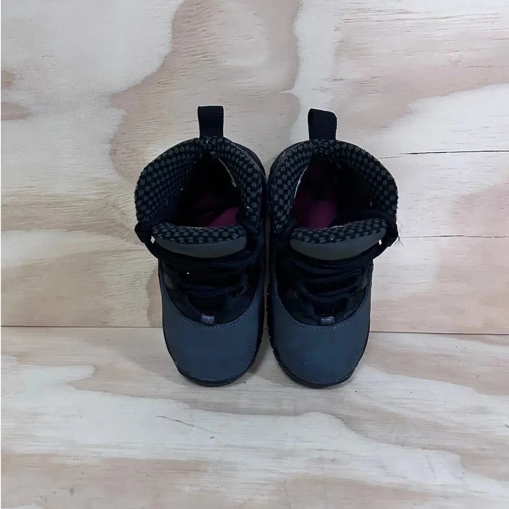 Nike-Air Jordan 10 Shadow-Sneakers-Gray/Black-Kids Little Unisex -8Y-310808-002